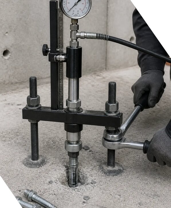 Испытание механических анкеров на прочность в Чистополе
