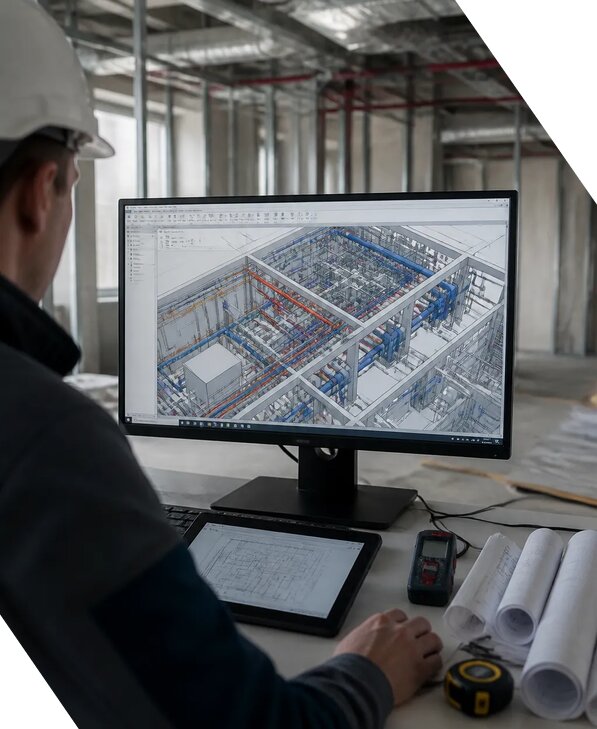 Создание BIM модели инженерных сетей для объектов в Чистополе